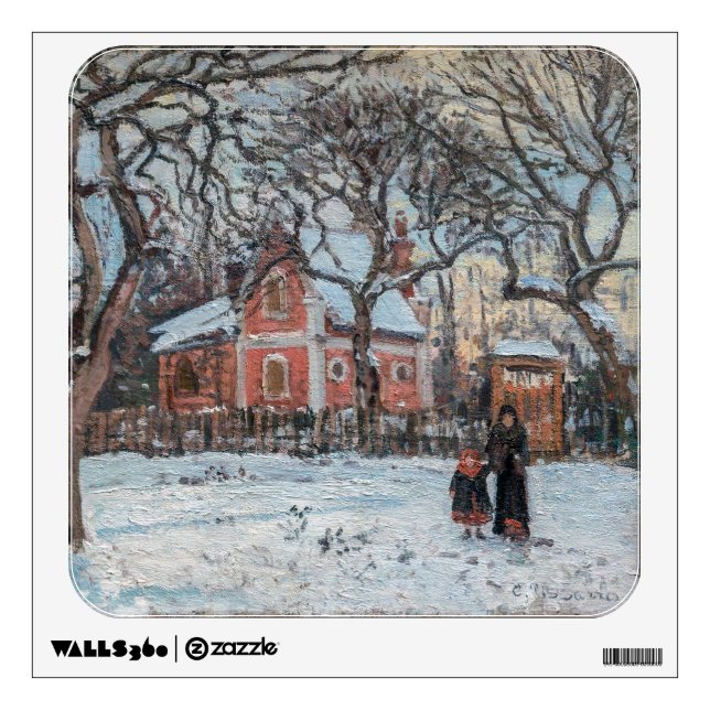 Camille Pissarro - Chataigniers a Louvecienne Wall Decal (Front)