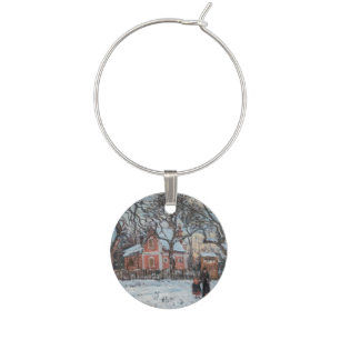 Camille Pissarro - Chataigniers a Louvecienne Wine Charm