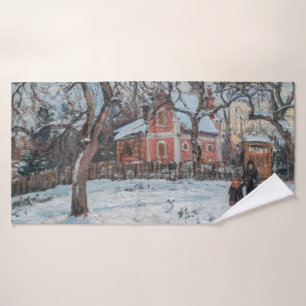 Camille Pissarro - Chataigniers a Louveciennes Bath Towel Set