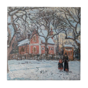 Camille Pissarro - Chataigniers a Louveciennes Ceramic Tile