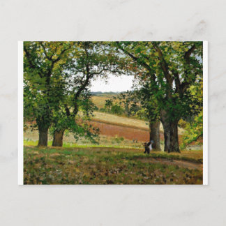 Camille Pissarro - Chestnut Trees @ Osny 1873 Oil Postcard