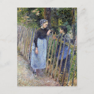 Camille Pissarro Conversation Postcard
