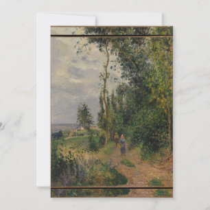 Camille Pissarro - Côte des Grouettes, near Pontoi Invitation