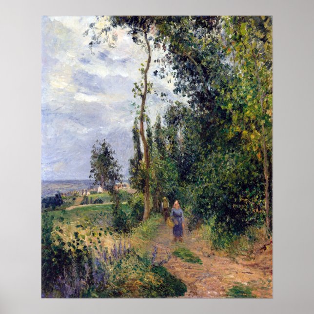 Camille Pissarro Côte des Grouettes, near Pontoise Poster (Front)