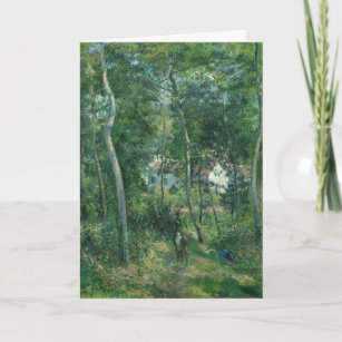 Camille Pissarro Edge of the Woods Near L'Hermitag Card