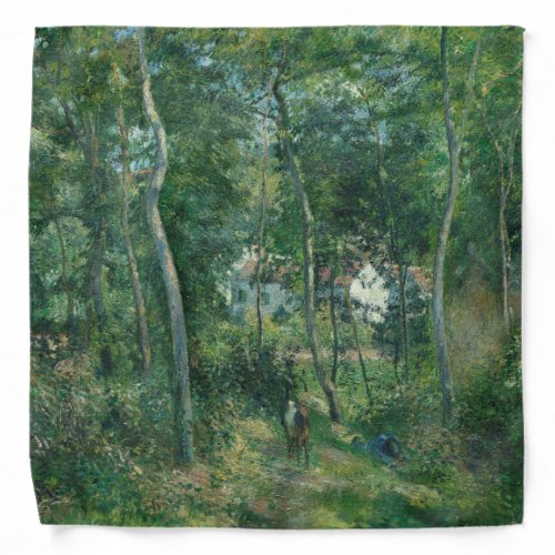 Camille Pissarro Edge of Woods Near LHermitage Bandana