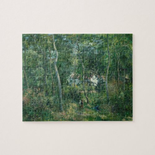 Camille Pissarro Edge of Woods Near LHermitage Jigsaw Puzzle