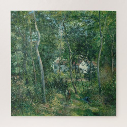 Camille Pissarro Edge of Woods Near LHermitage Jigsaw Puzzle