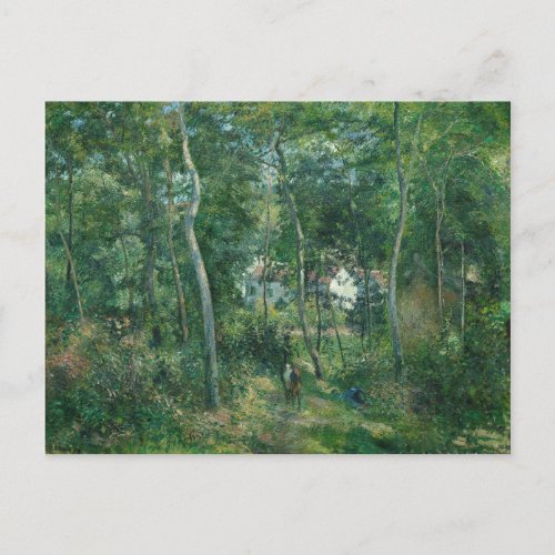 Camille Pissarro Edge of Woods Near LHermitage Postcard
