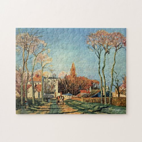 Camille Pissarro Entrance to Village of Voisins Jigsaw Puzzle