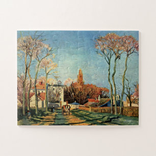 Camille Pissarro Entrance to Village of Voisins Jigsaw Puzzle