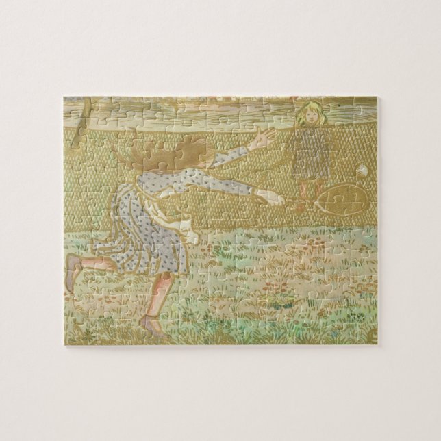 Camille Pissarro | Girls Playing Tennis, from 'Woo Jigsaw Puzzle (Horizontal)