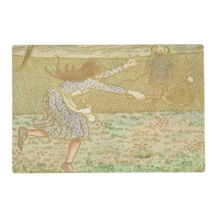 Camille Pissarro   Girls Playing Tennis, from 'Woo Placemat