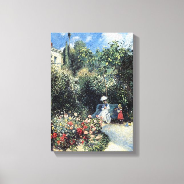 Camille Pissarro In the Garden of Les Mathurins  Canvas Print (Front)