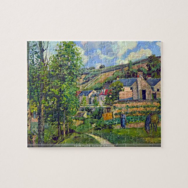 Camille Pissarro - Landscape at Pontoise puzzle (Horizontal)