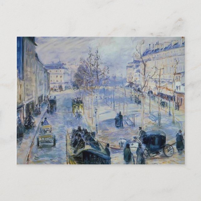 Camille Pissarro- Le Boulevard de Clichy Postcard (Front)