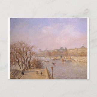 Camille Pissarro - Louvre Morning 1901 oil canvas Postcard