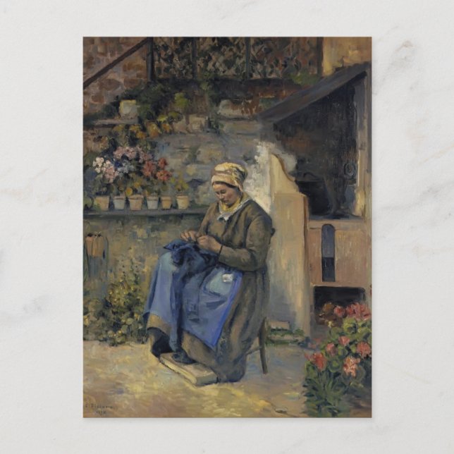 Camille Pissarro- Mother Jolly Postcard (Front)