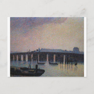 Camille Pissarro - Old Chelsea Bridge 1871 London Postcard