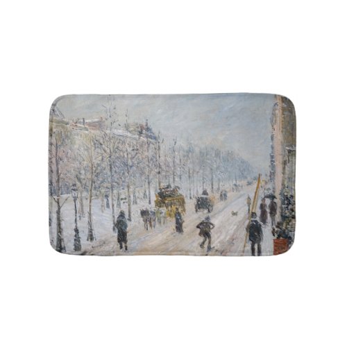 Camille Pissarro _ Outer Boulevards Snow Effect Bath Mat