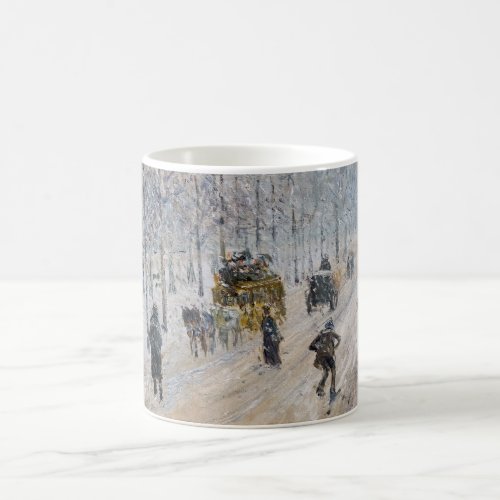 Camille Pissarro _ Outer Boulevards Snow Effect Coffee Mug