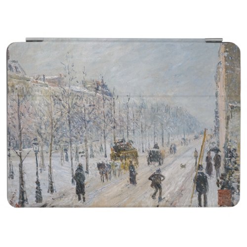 Camille Pissarro _ Outer Boulevards Snow Effect iPad Air Cover