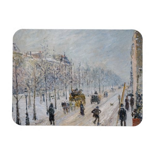 Camille Pissarro _ Outer Boulevards Snow Effect Magnet