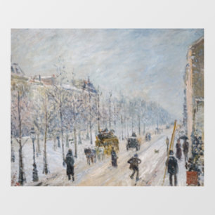 Camille Pissarro - Outer Boulevards, Snow Effect Wall Decal