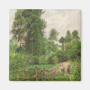 Camille Pissarro   Paysage, temps gris a Eragny Magnet