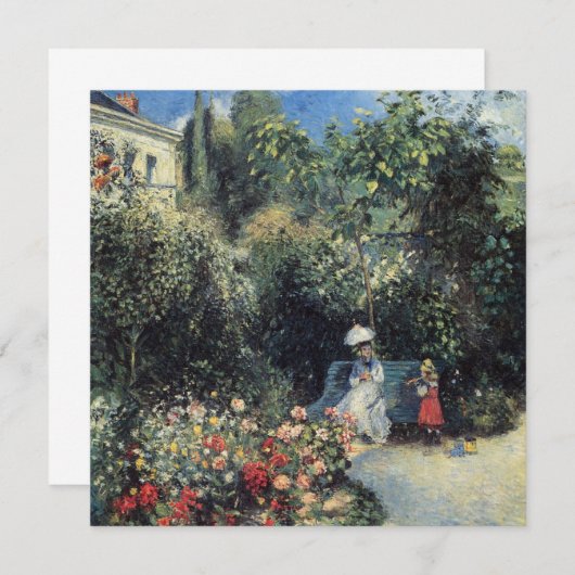 Camille Pissarro Pontoise Garden (Front/Back)