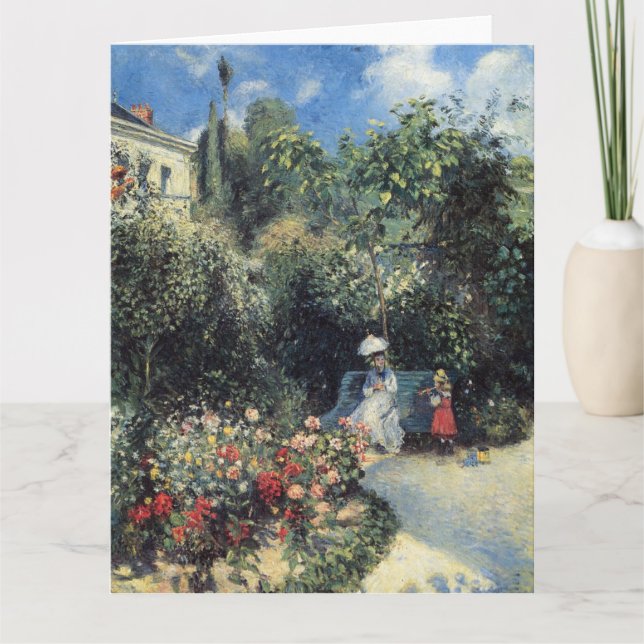 Camille Pissarro Pontoise Garden Card (Front)