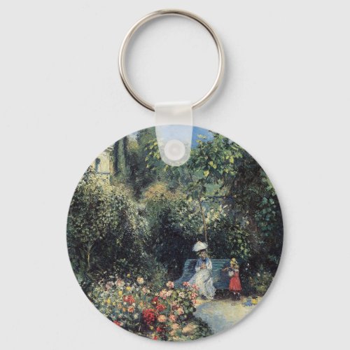 Camille Pissarro Pontoise Garden Keychain
