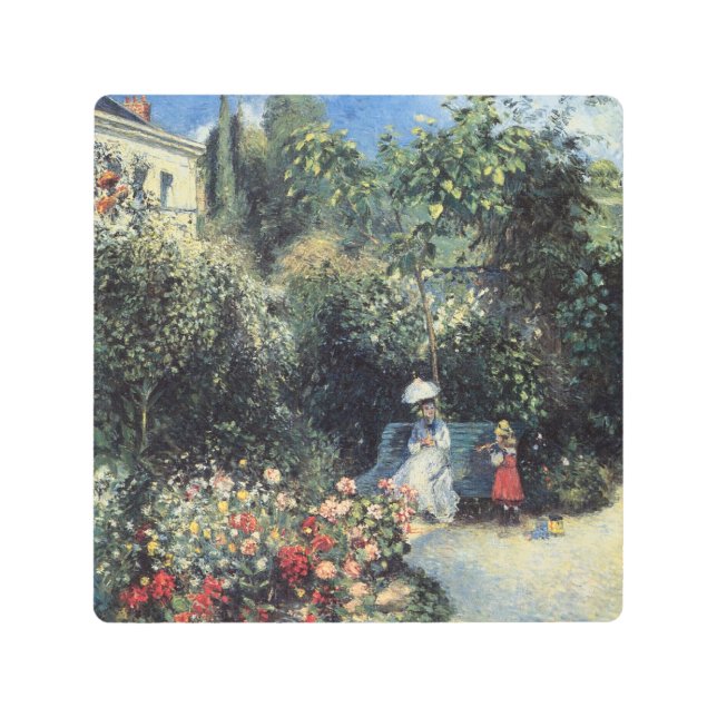 Camille Pissarro Pontoise Garden Metal Print (Front)