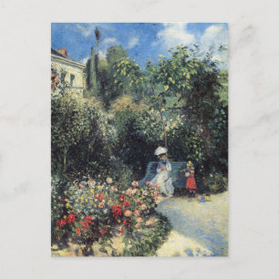 Camille Pissarro Pontoise Garden Postcard