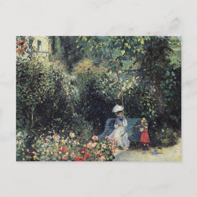 Camille Pissarro Pontoise Garden Postcard (Front)
