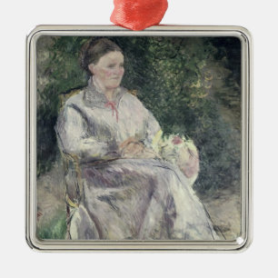 Camille Pissarro Portrait of Julie Velay, Wife o Metal Ornament