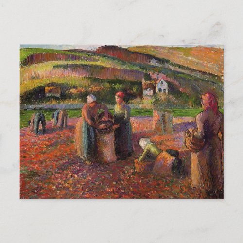 Camille Pissarro_ Potato Harvest Postcard