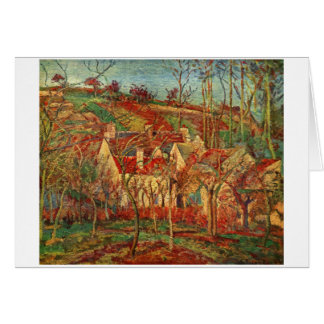 Camille Pissarro - Red Roofs 1877 Oil Canvas house