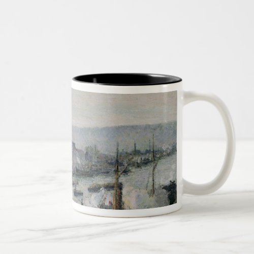 Camille Pissarro  Saint_Sever Port Rouen 1896 Two_Tone Coffee Mug
