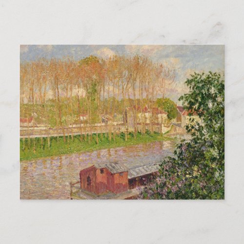 Camille Pissarro  Sunset at Moret_sur_Loing 1901 Postcard
