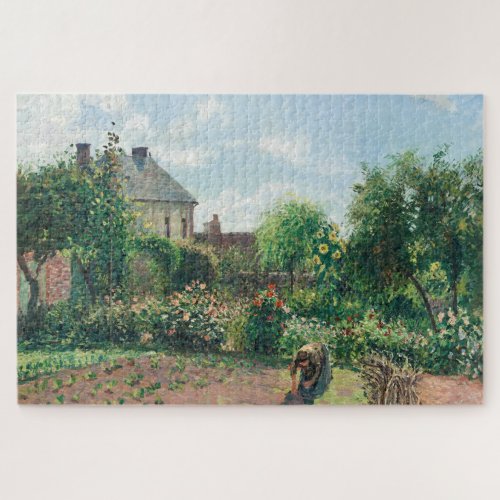 Camille Pissarro The Artists Garden at Eragny  Jigsaw Puzzle