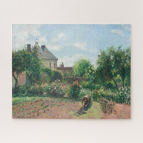 Camille Pissarro The Artists Garden at Eragny Jigsaw Puzzle
