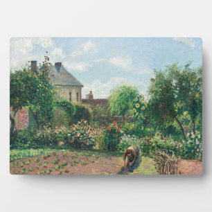 Camille Pissarro The Artist's Garden at Eragny Plaque