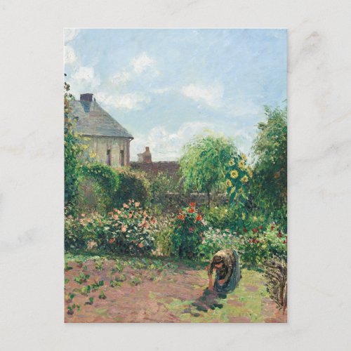 Camille Pissarro The Artists Garden at Eragny Postcard