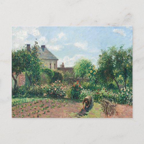 Camille Pissarro The Artists Garden at Eragny Postcard