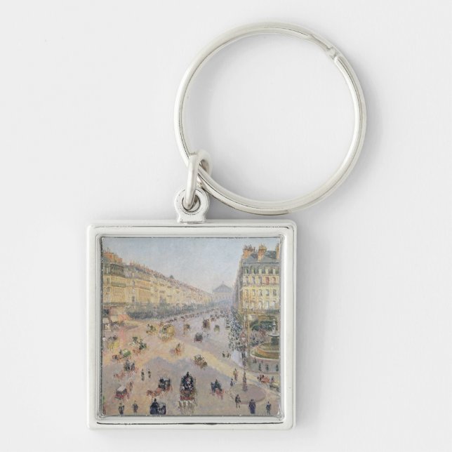 Camille Pissarro | The Avenue de L'Opera, Paris Keychain (Front)