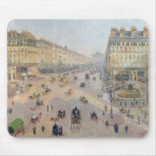 Camille Pissarro   The Avenue de L'Opera, Paris Mouse Pad