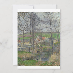 Camille Pissarro - The banks of the Viosne at Osny Invitation