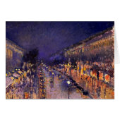 Camille Pissarro The Boulevard Montmartre At Night (Front Horizontal)