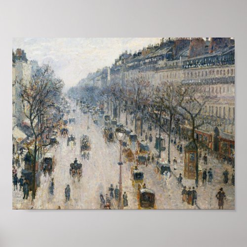 Camille Pissarro _ The Boulevard Montmartre Poster
